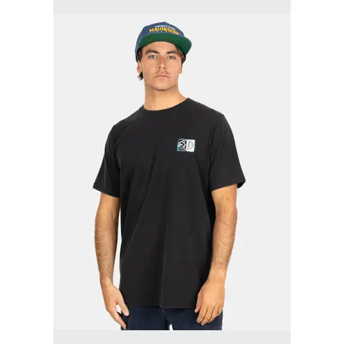 MAUI AND SONS - Polera MC Tribe Mark Negro Hombre