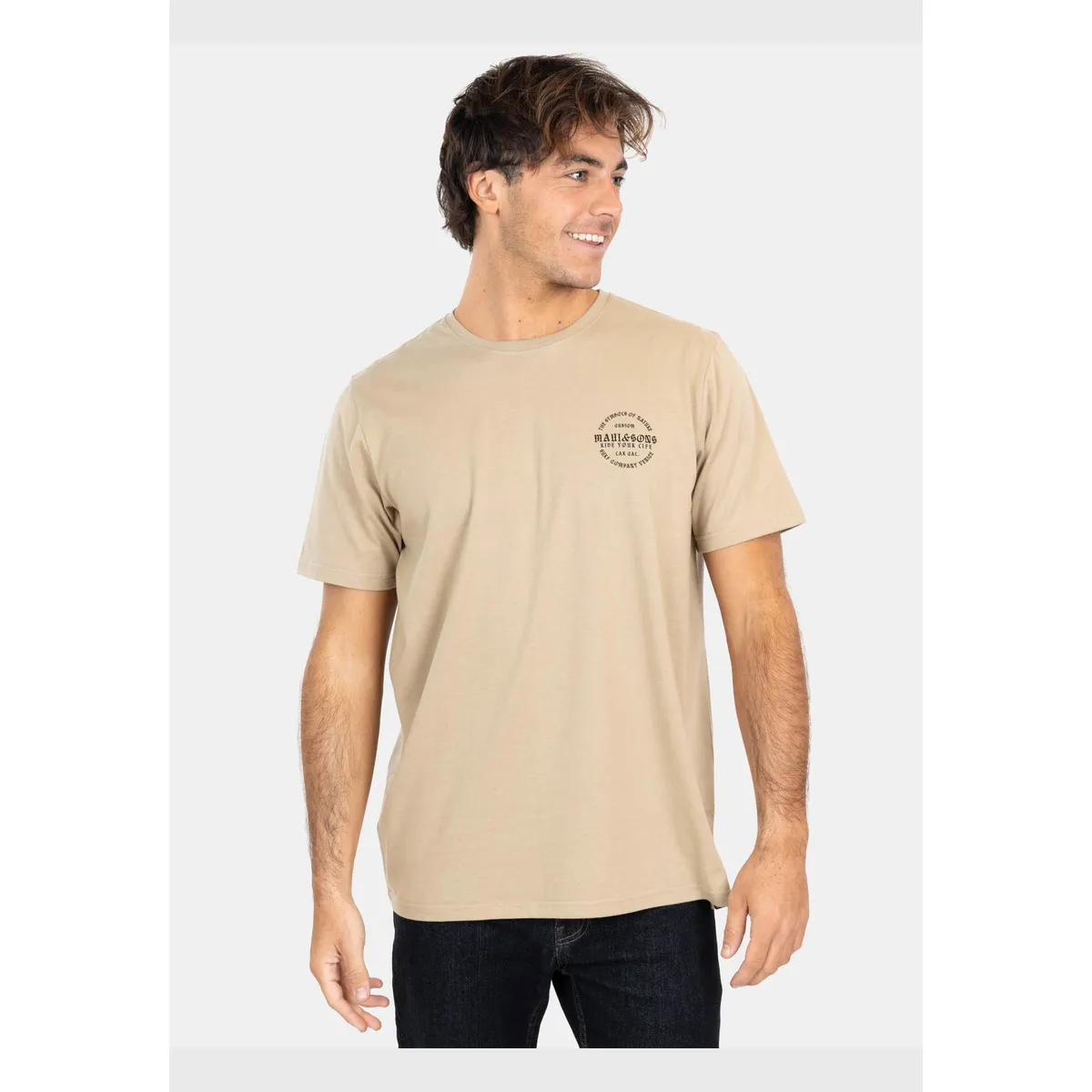 MAUI AND SONS - Polera MC The Symbols Of Nature  Café Hombre Maui And Sons