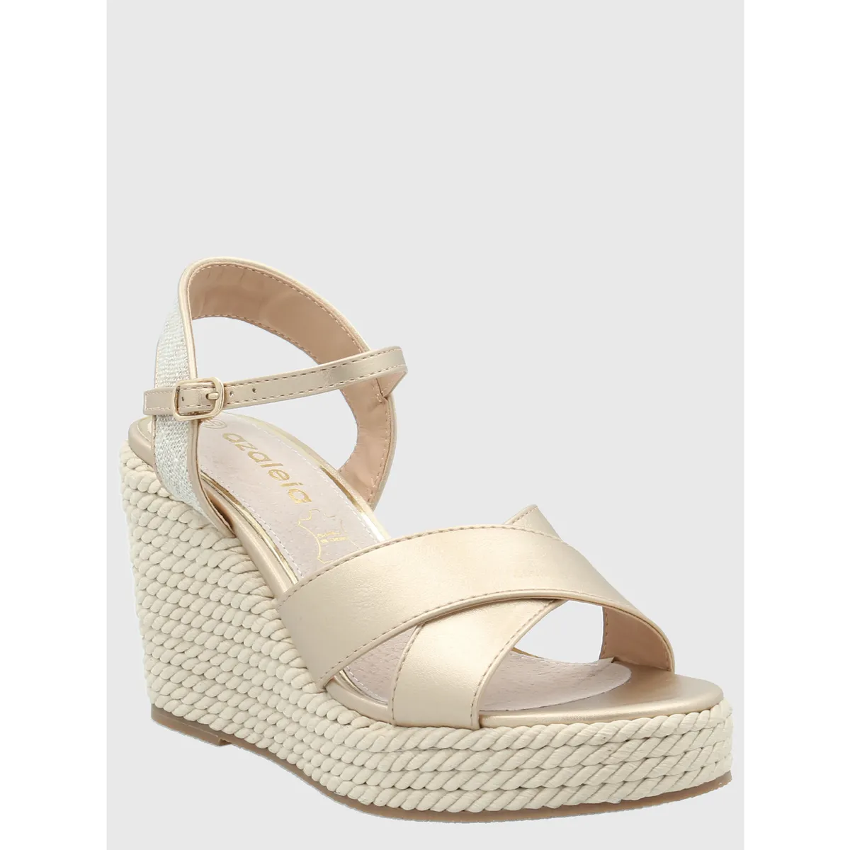 AZALEIA - Sandalia Mujer Guido 3 Dorado AZALEIA