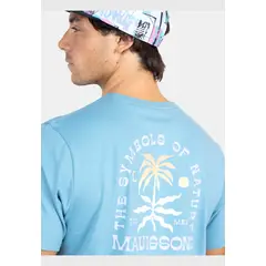 MAUI AND SONS - Polera MC The Symbols Of Nature Celeste Hombre