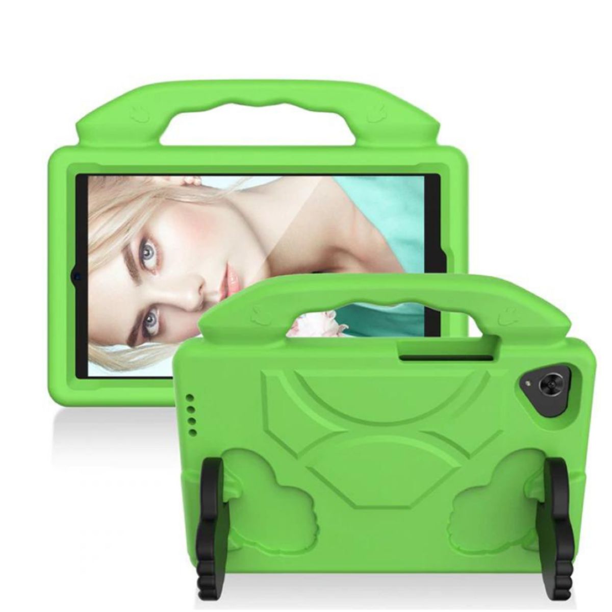 GENERICO - Carcasa Niños Anti-golpes Para Samsung Tab A7 Lite 8.7 T220 Verde