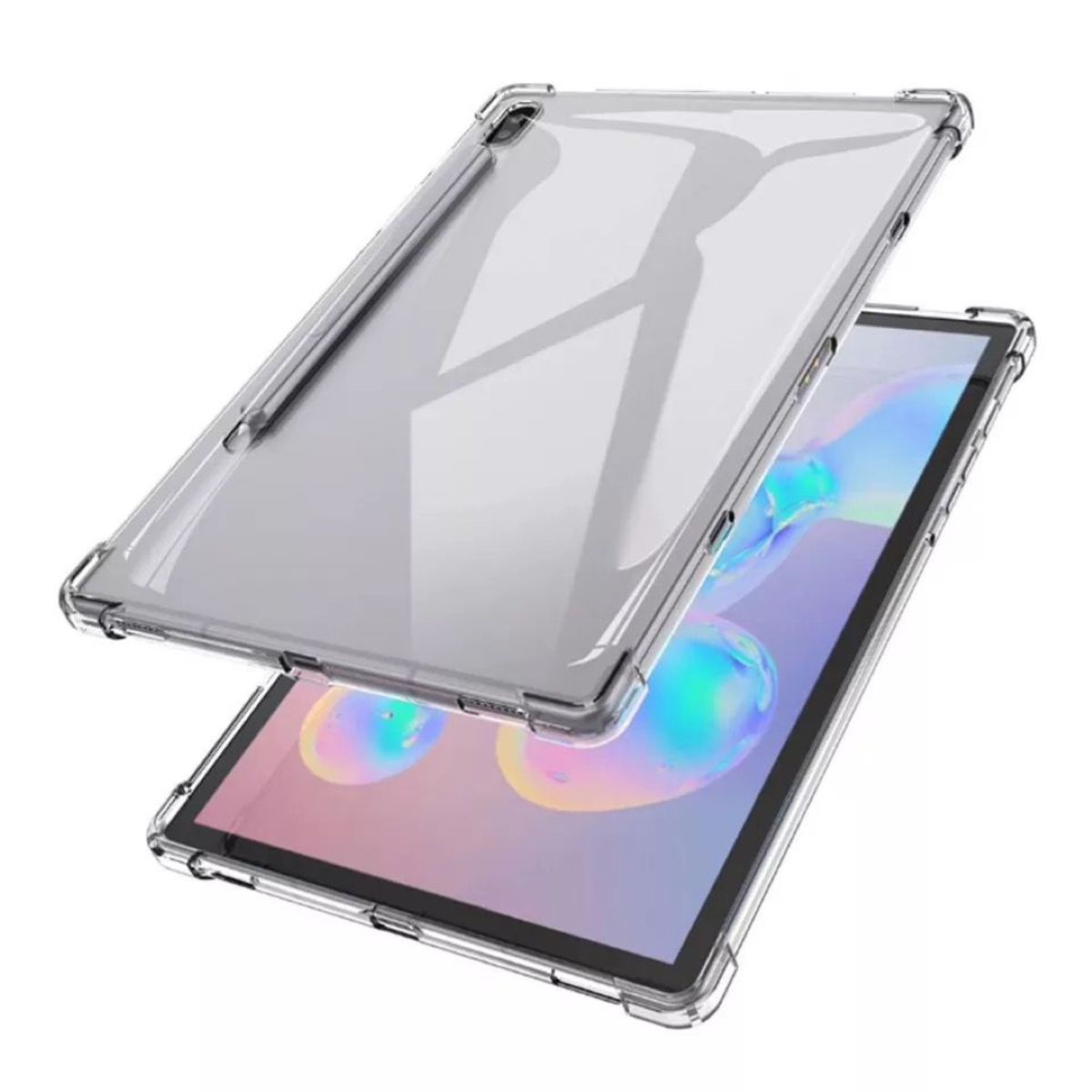 GENERICO - Carcasa Transparente Reforzada Para Samsung Tab S7 Plus 12.4 T970