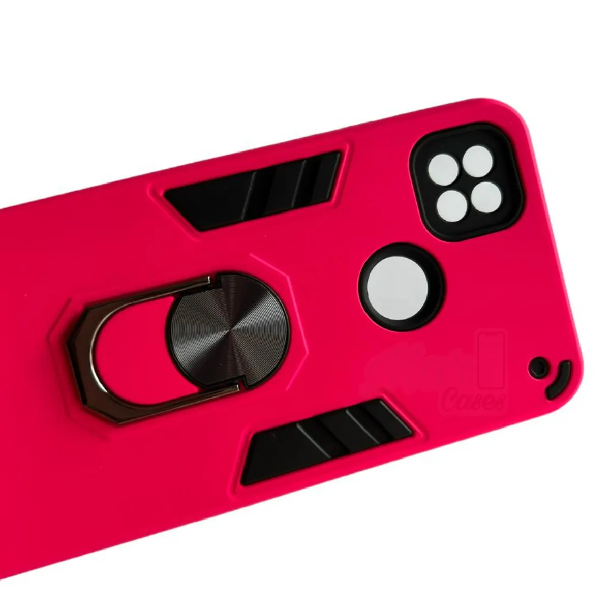 GENERICO - Carcasa Para Xiaomi Redmi 10a Anti Golpes Anillo Fucsia