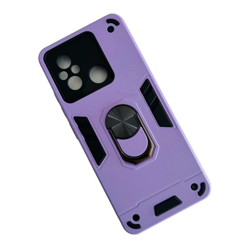 GENERICO - Carcasa Para Xiaomi Redmi 12c Anti Golpes Anillo Lila