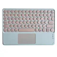 GENERICO - Teclado Inalámbrico Bluetooth Con Mouse (touchpad) Rosado