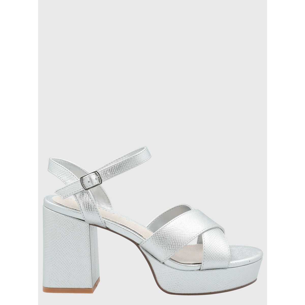 AZALEIA - Sandalia Mujer Cristiana Plateado AZALEIA