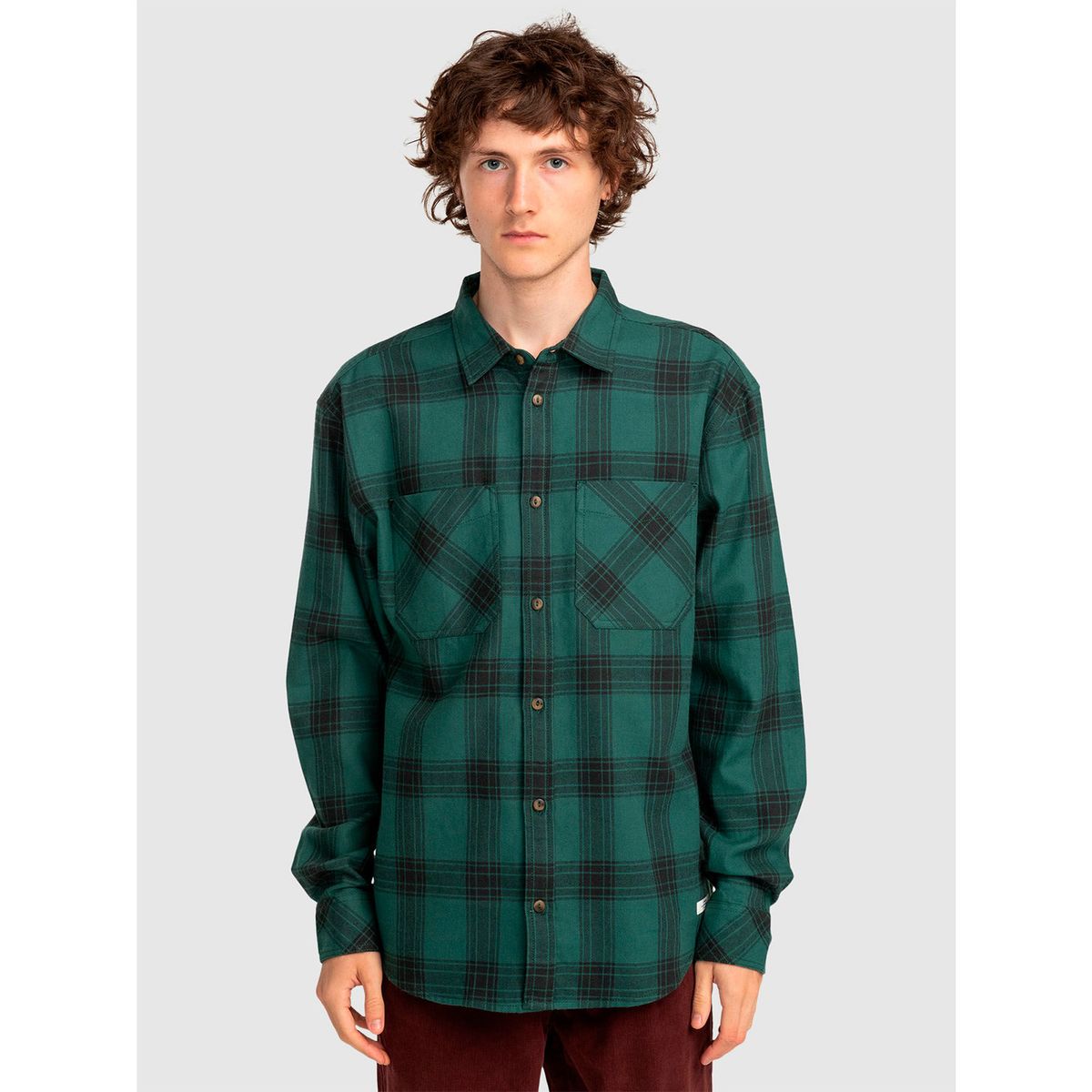 ELEMENT - Camisa Manga Larga Hombre Compass Verde ELEMENT