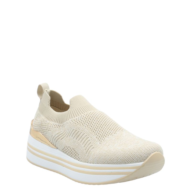 AZALEIA - Zapatilla Mujer Biagio Beige AZALEIA