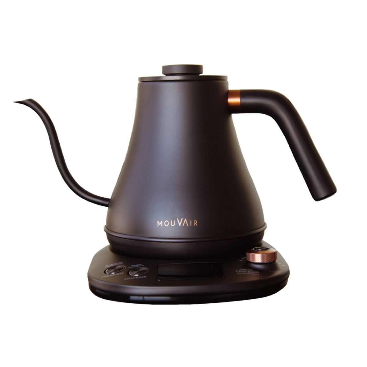 MOUVAIR - Hervidor Eléctrico con Control de Temperatura Mouvair Swan Negro