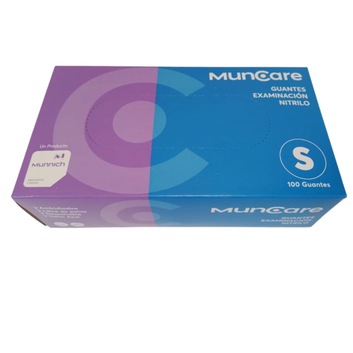 GENERICO - Guantes examinación nitrilo Muncare talla S