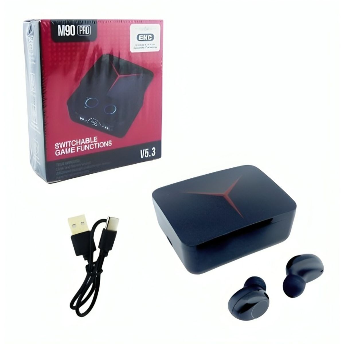 OEM - AUDIFONO TRUE WIRELESS BLUETOOTH + POWER BANK  MOD.M90PRO