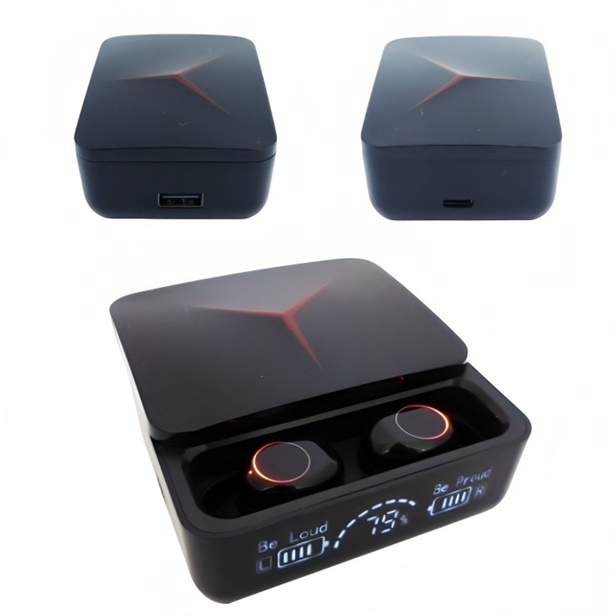 OEM - AUDIFONO TRUE WIRELESS BLUETOOTH + POWER BANK  MOD.M90PRO
