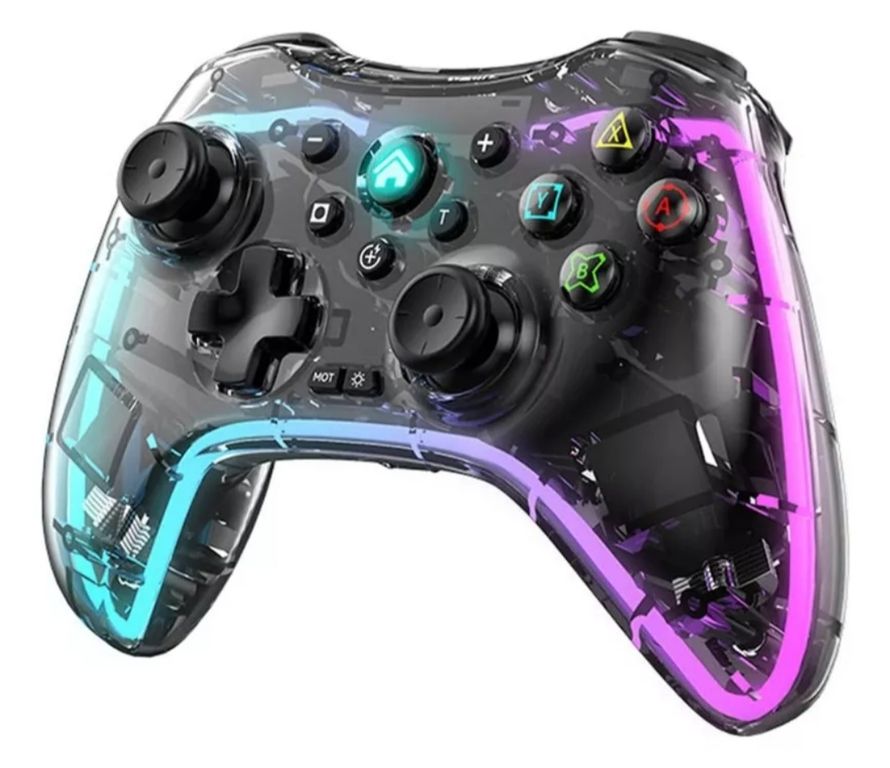 GENERICO Joystick Gaming Rgb Transparente Inalámbrico Android