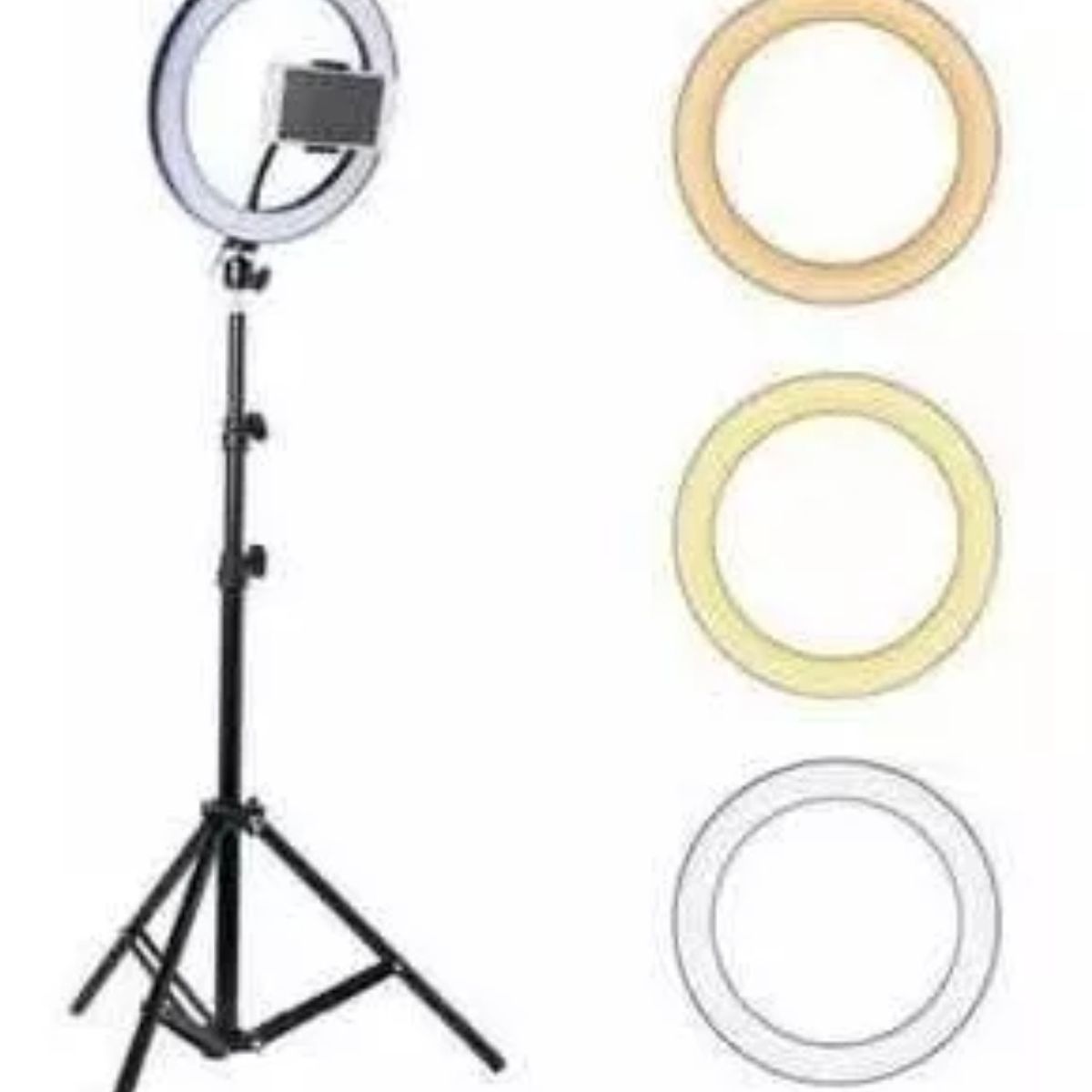 GENERICO - Aro Luz Led 26 cm Control Cable Usb