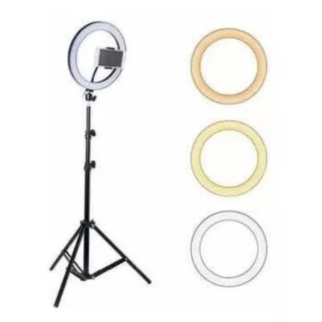 GENERICO - Aro Luz Led 26 cm Control Cable Usb