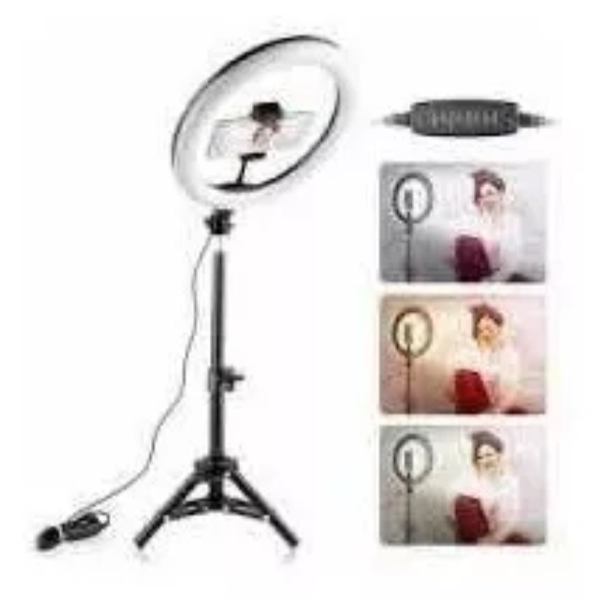 GENERICO - Aro Luz Led 26 cm Control Cable Usb