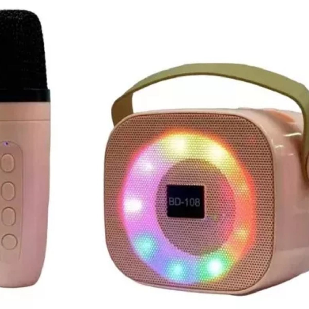 GENERICO - Mini Altavoz Karaoke Bluetooth con Micrófono Inalámbrico