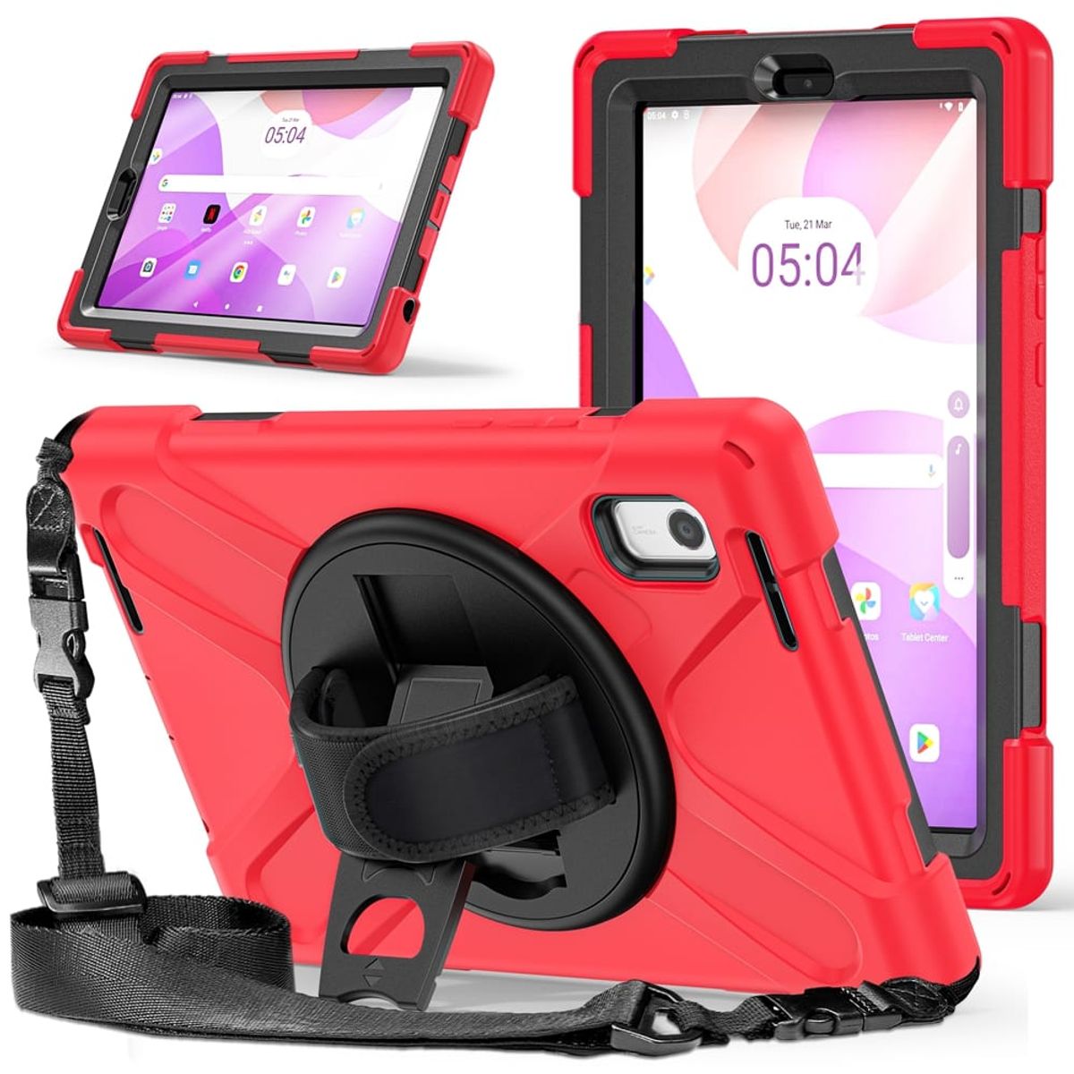 GENERICO - Funda Antigolpes Compatible Con Lenovo Tab M9 Rojo