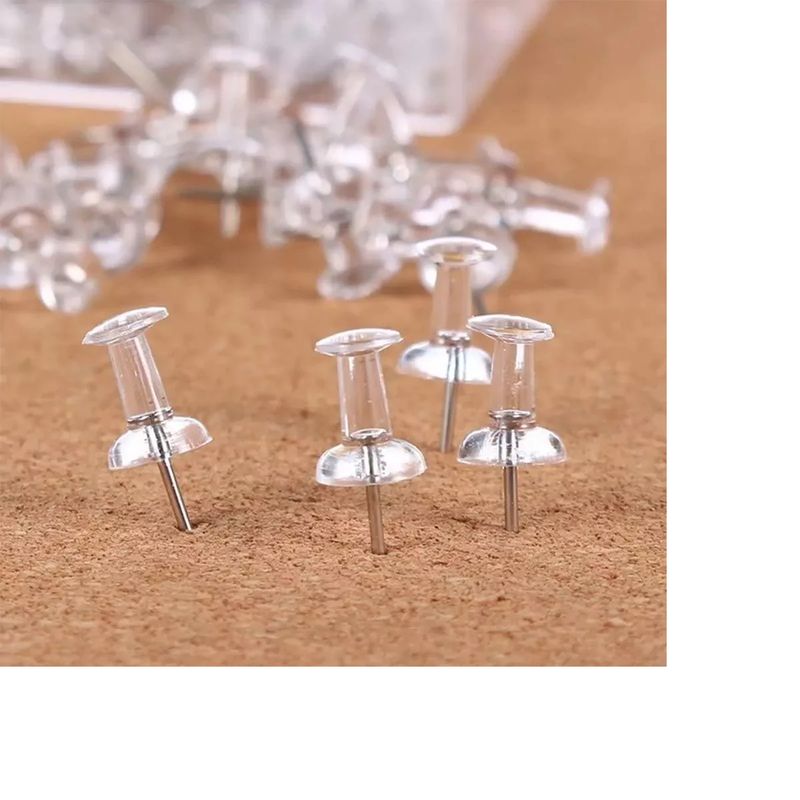 GENERICO - 80 Tachuelas Pinchos Pines Push Pin Oficina Decoración 40x2