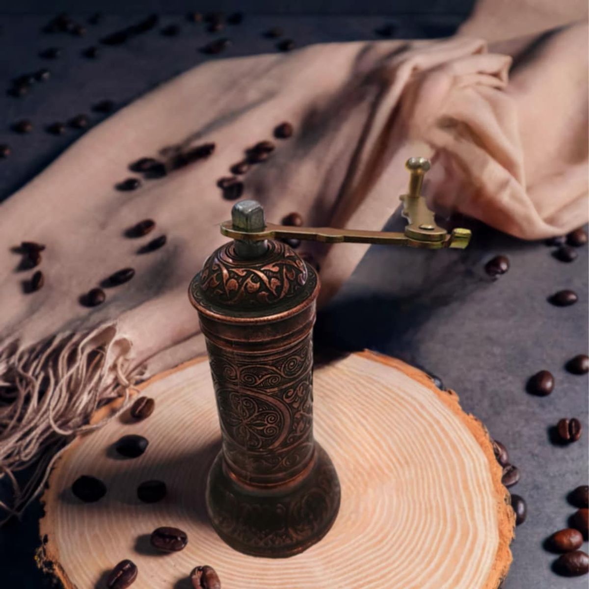 GENERICO - Molinillo para café y especias  Turco color cobre