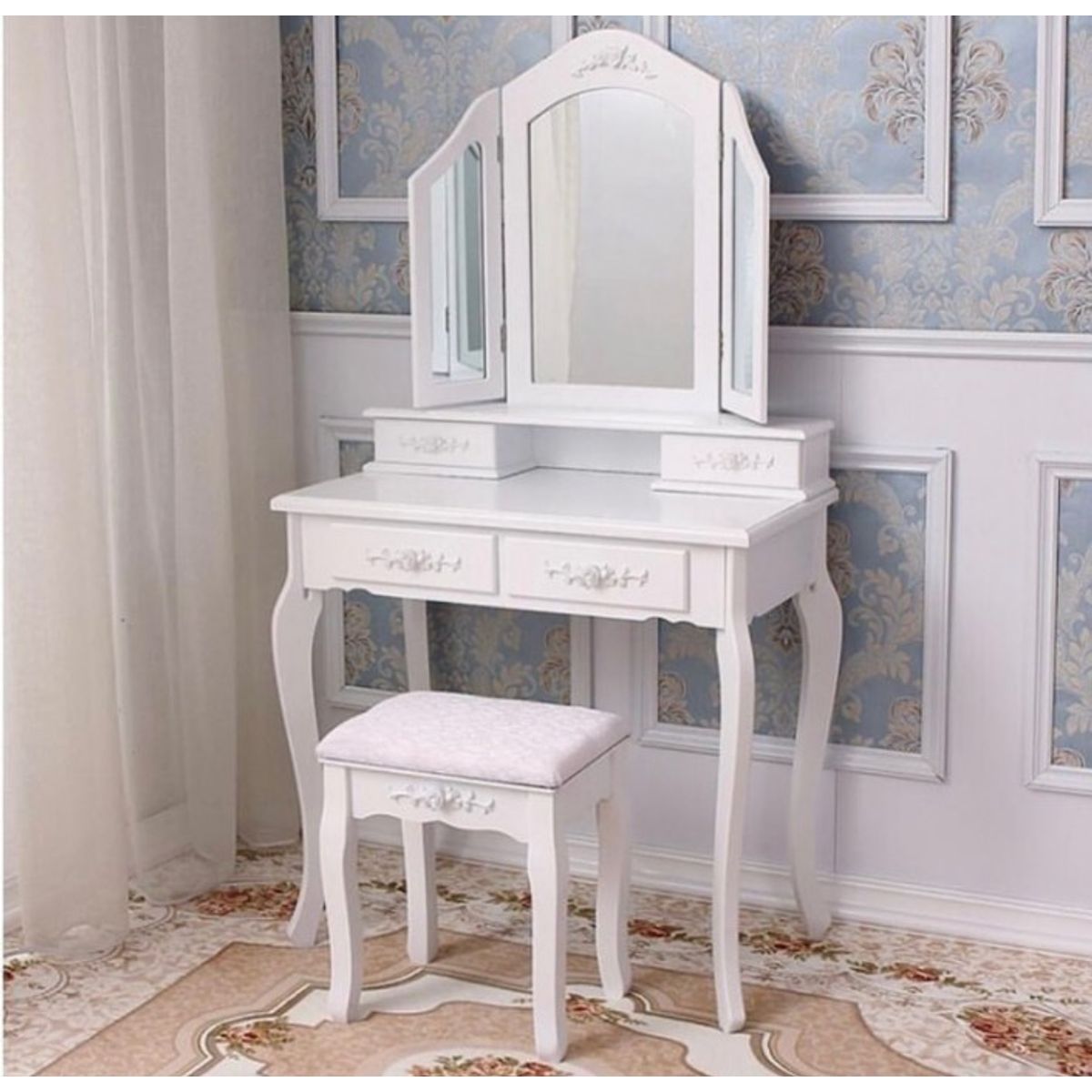 GENERICO - Tocador Charlotte 4C  espejo triple   EM066