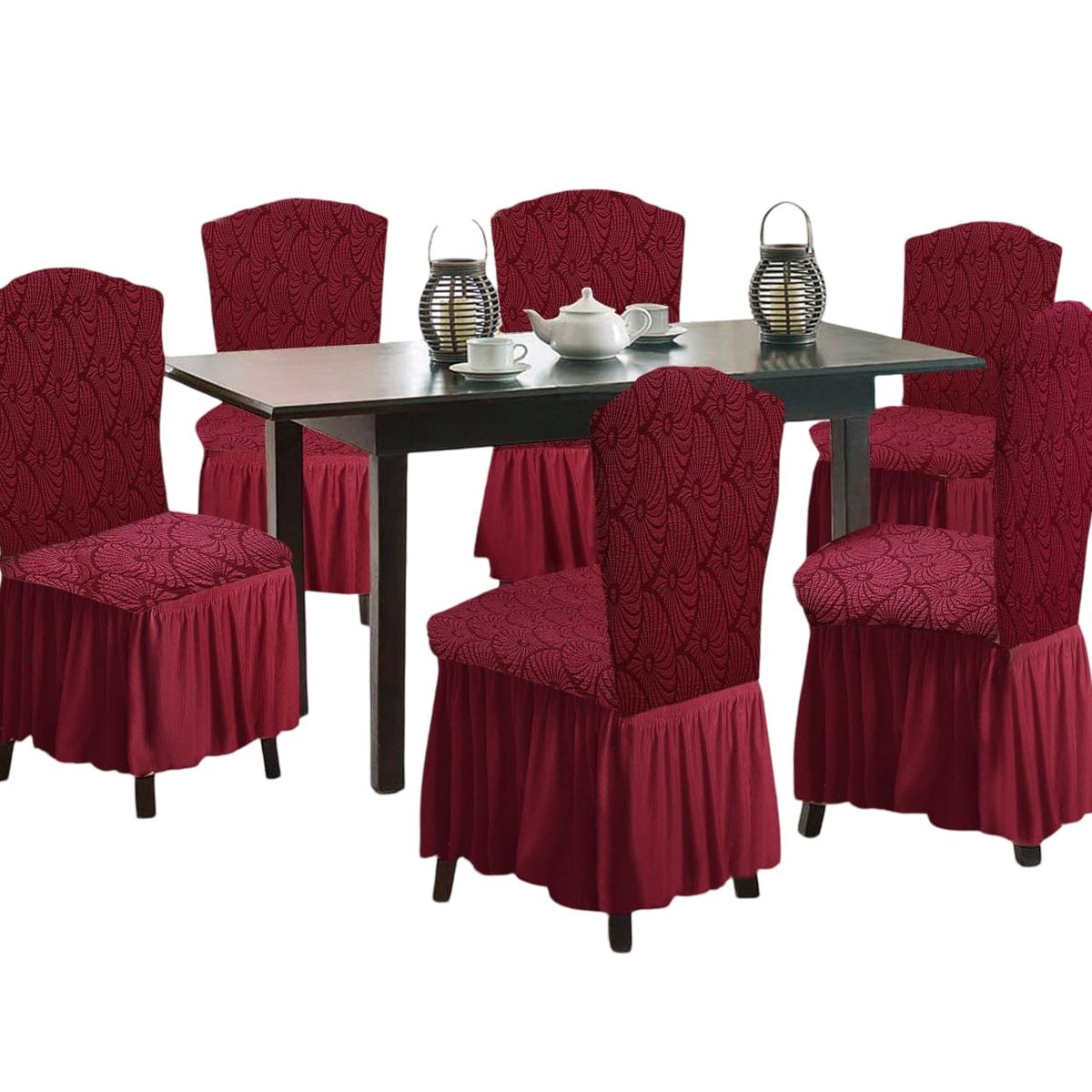 GENERICO - Fundas 3D para Sillas Turcas - Pack de 6 F9