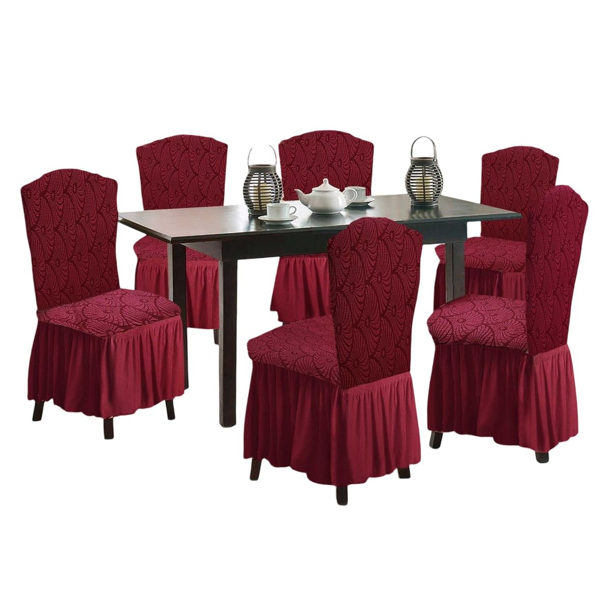 GENERICO - Fundas 3D para Sillas Turcas - Pack de 6 F9