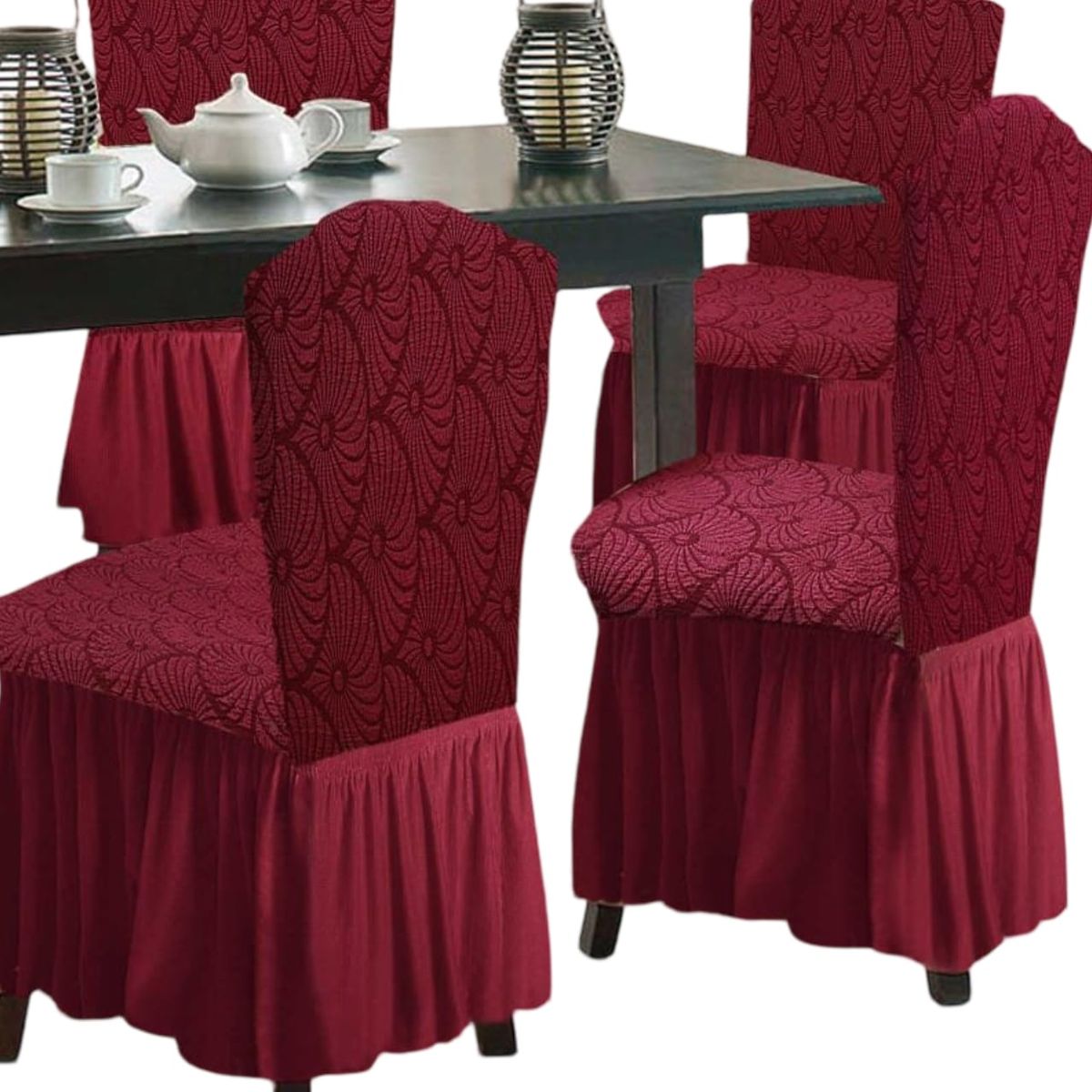 GENERICO - Fundas 3D para Sillas Turcas - Pack de 6 F9