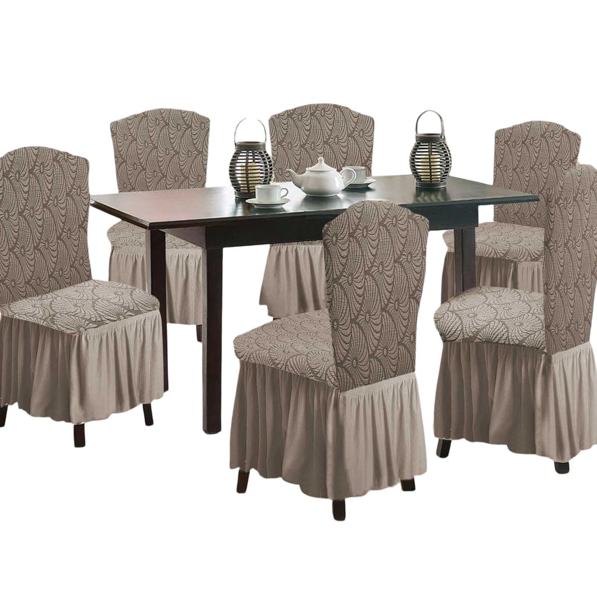 GENERICO - Fundas 3D para Sillas Turcas - Pack de 6 F7