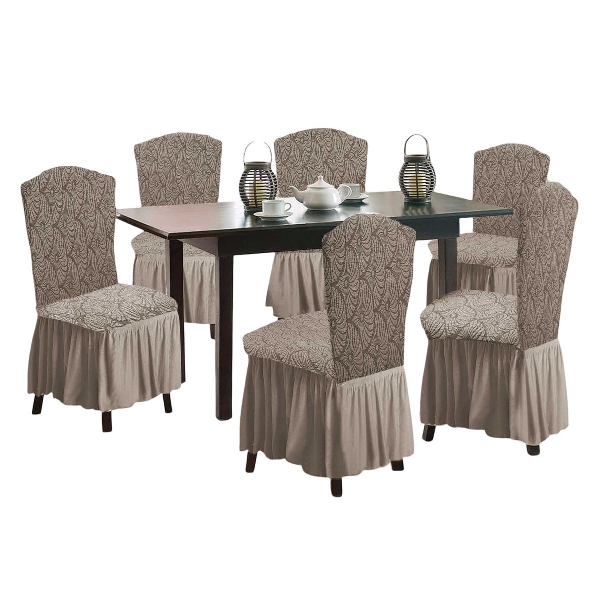 GENERICO - Fundas 3D para Sillas Turcas - Pack de 6 F7