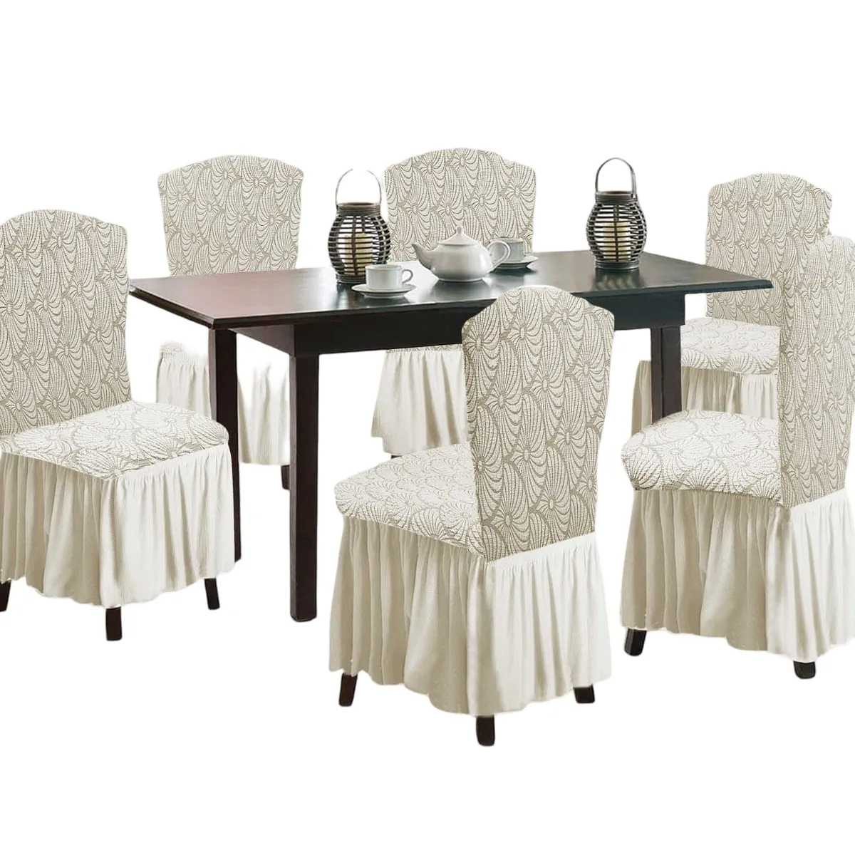 GENERICO - Fundas 3D para Sillas Turcas - Pack de 6 F8