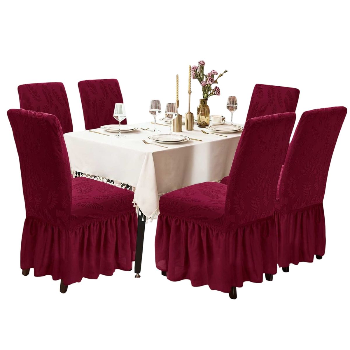 GENERICO - Fundas Sillas Turcas Diseñadas - Pack 6 D2