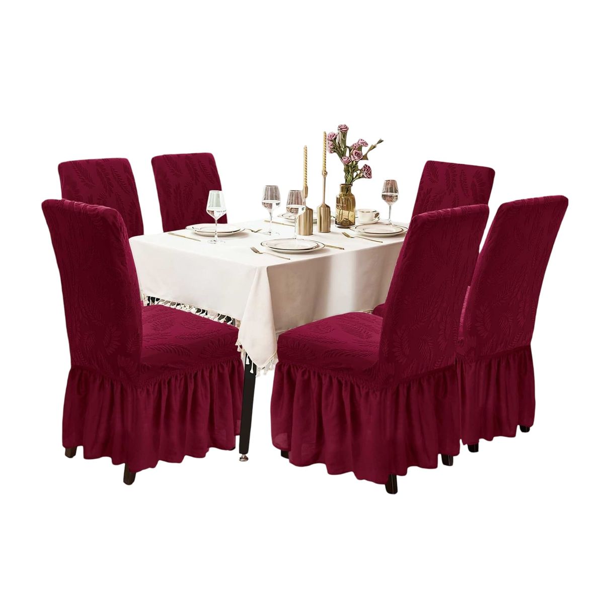 GENERICO - Fundas Sillas Turcas Diseñadas - Pack 6 D2