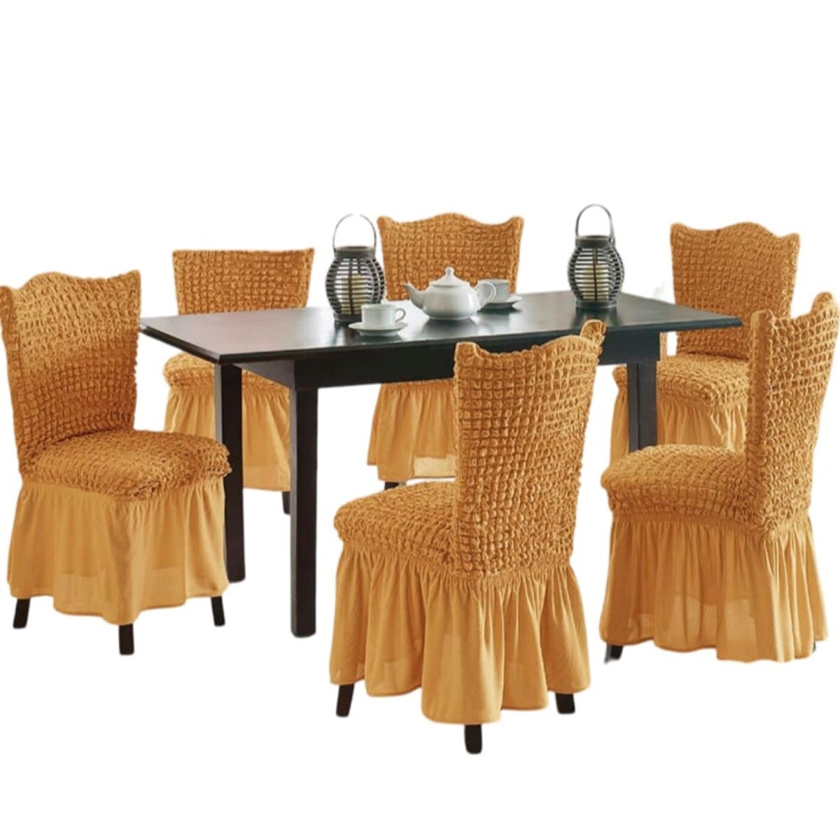 GENERICO - Fundas de Sillas Turcas x6 - Elegancia Total T6