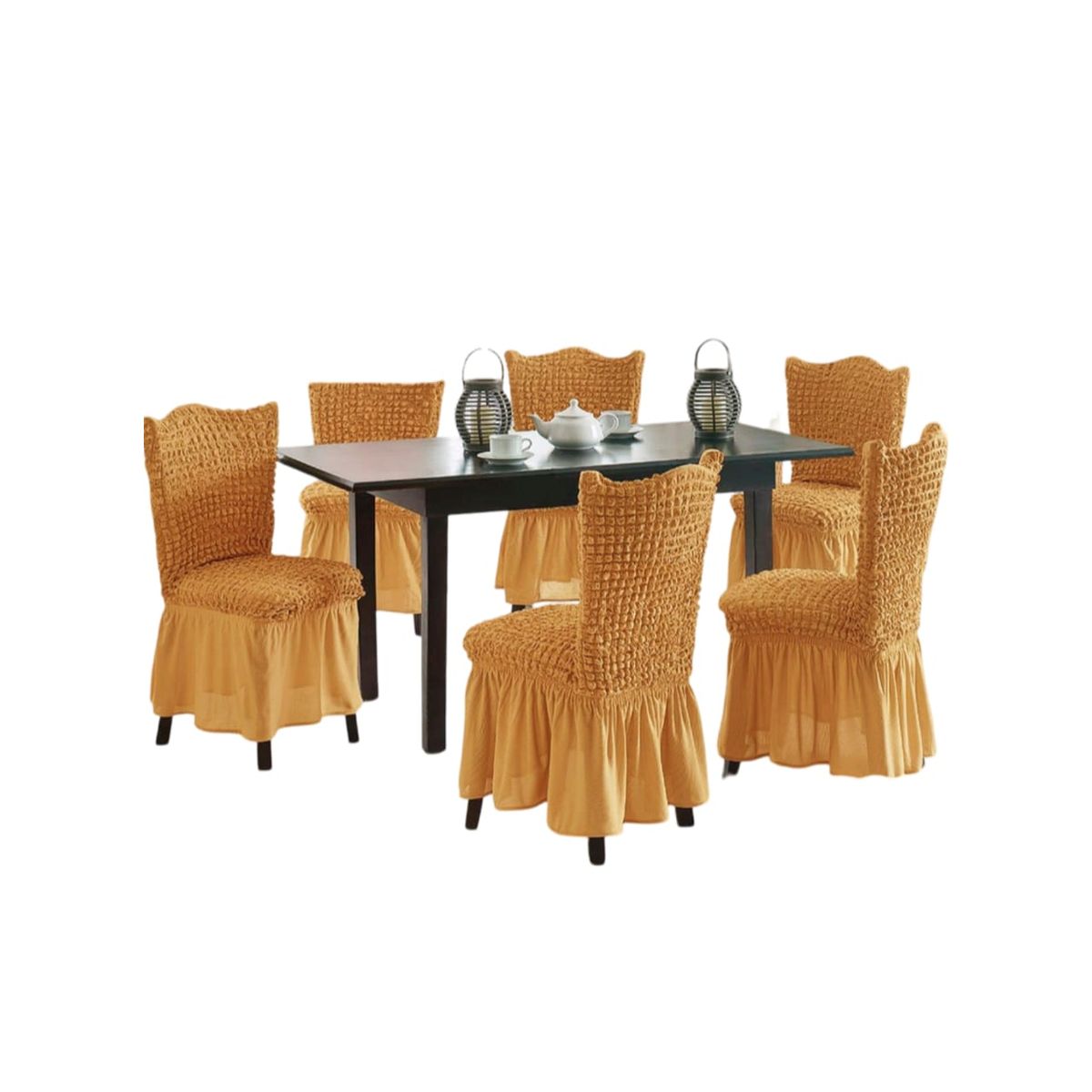 GENERICO - Fundas de Sillas Turcas x6 - Elegancia Total T6