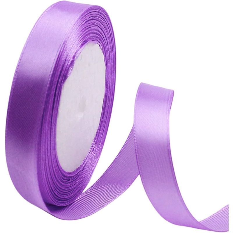 GENERICO - Cinta de satin de 1.0cms de ancho por 10 metros VIOLETA