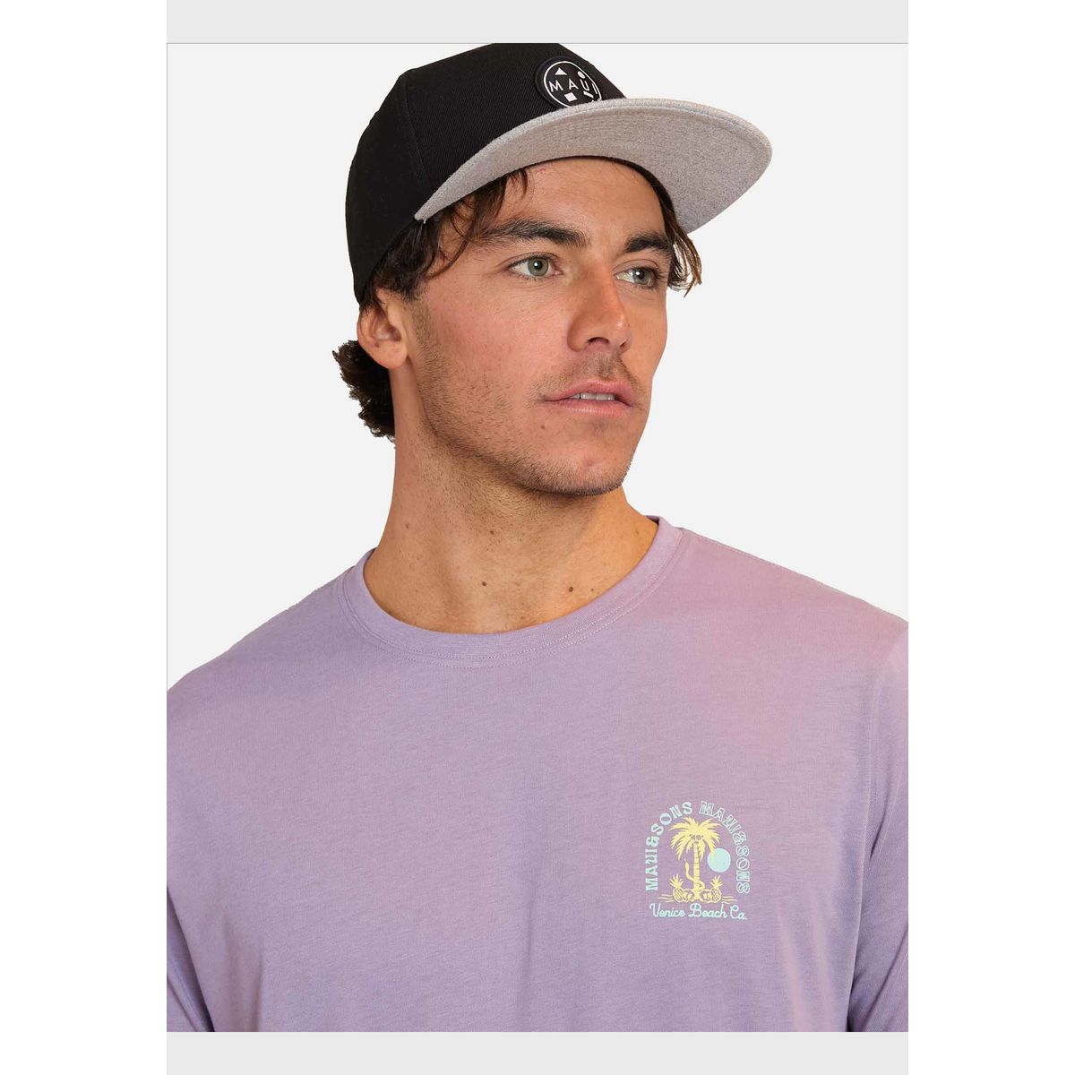 MAUI AND SONS - Polera MC Vintage Sunset Morado Hombre Maui And Sons