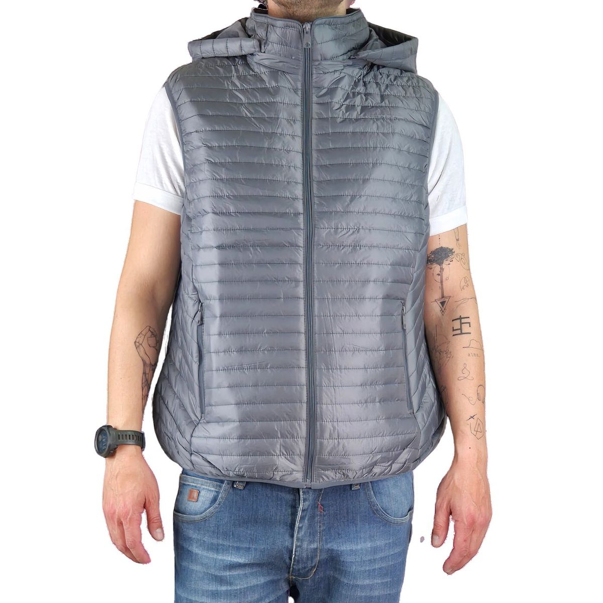 LIKE SHOP - Parka Sin Mangas Hombre Chaqueta Premium Excelente Calidad H72