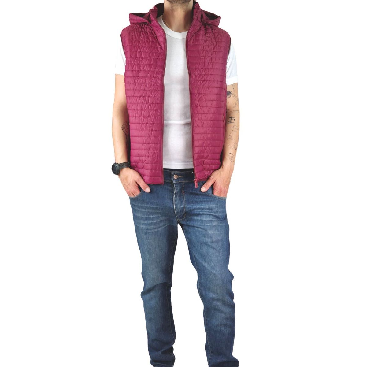 LIKE SHOP - Parka Sin Mangas Hombre Chaqueta Premium Excelente Calidad H72