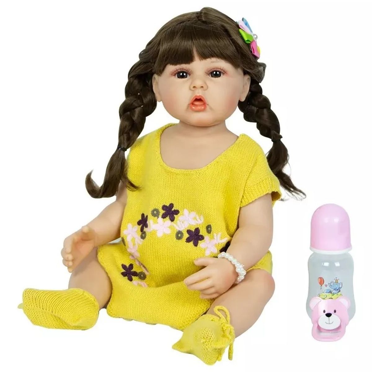 GENERICO - Muñeca Bebé Reborn Realista De Silicona 55 cm