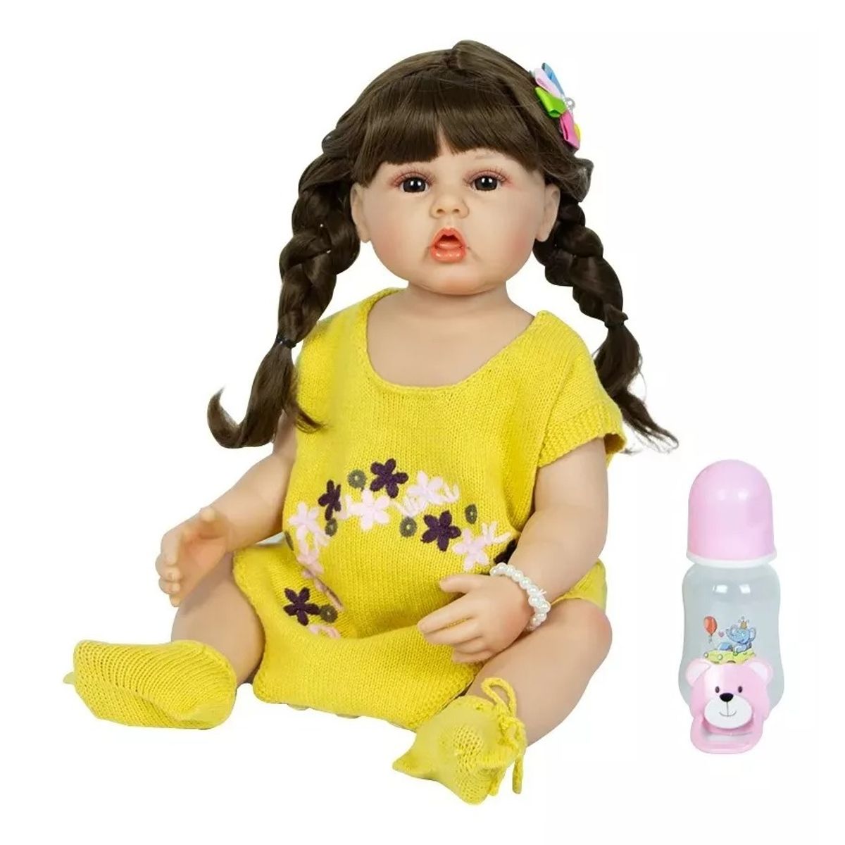 GENERICO - Muñeca Bebé Reborn Realista De Silicona 55 cm