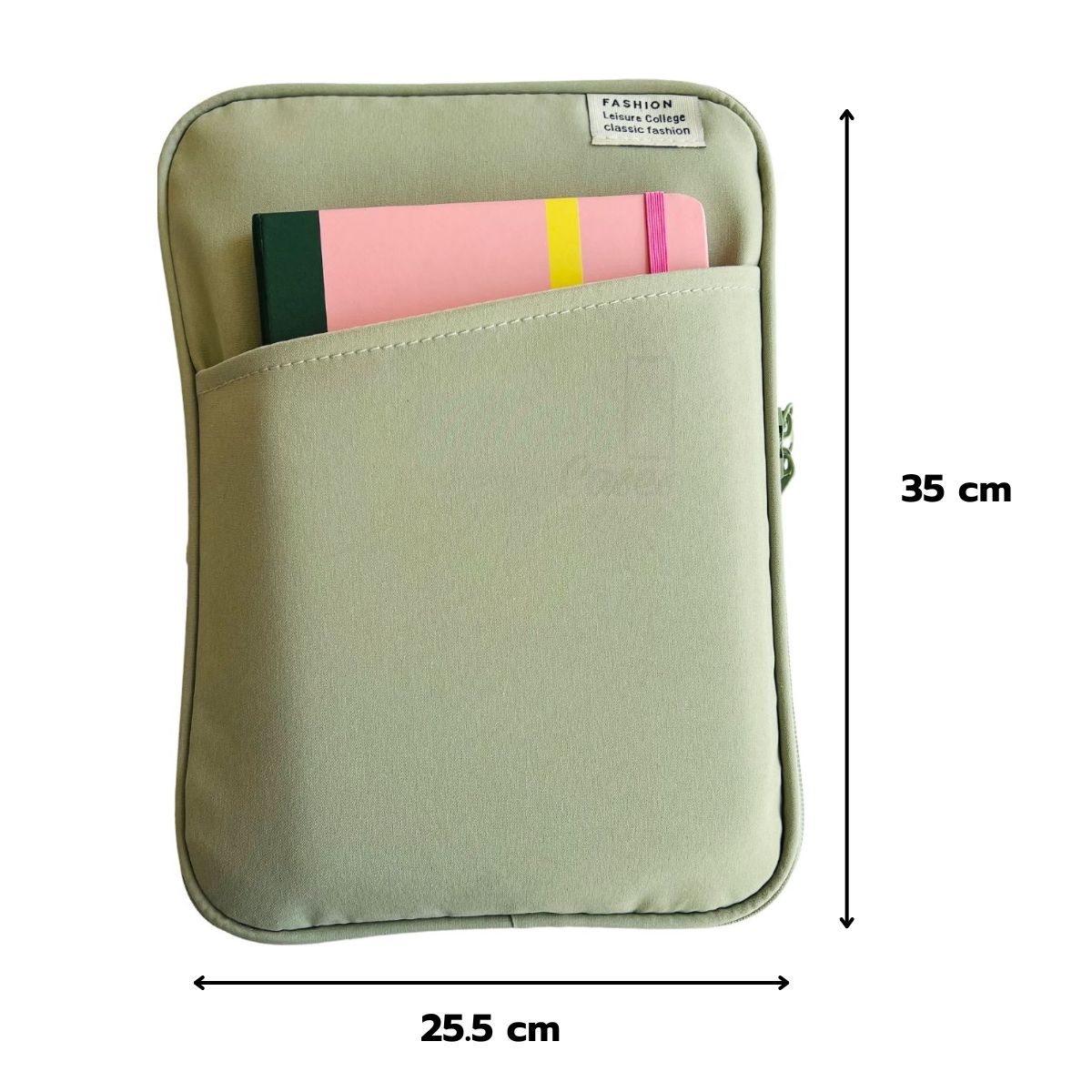 GENERICO - Bolso Multifuncional Para Tablet iPad Notebook 13 Pulgadas Verde