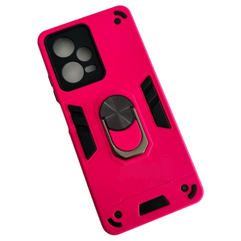 GENERICO - Carcasa Para Xiaomi Redmi Note 12 Pro/ Pro+ Anti Golpes Anillo Fucsia