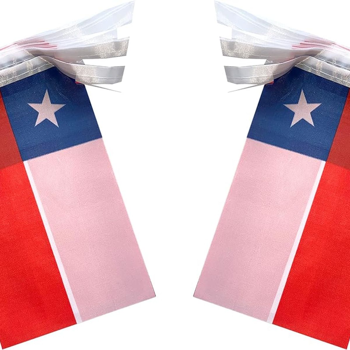 GENERICO - Guirnalda de Bandera Chilena Tela 7 metros largo.