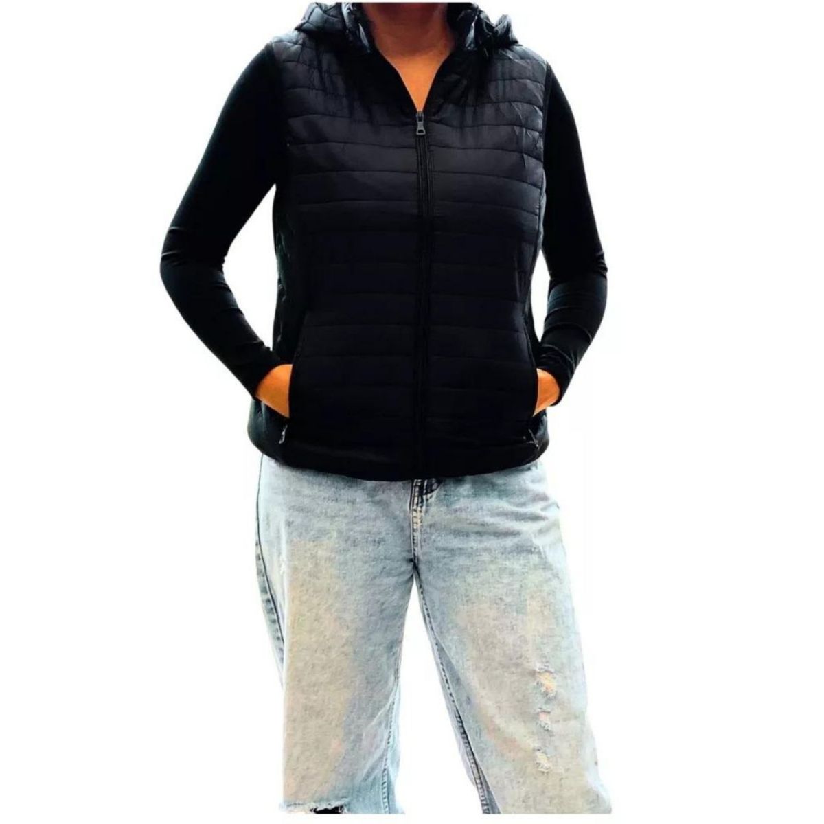 LIKE SHOP - Parka Sin Mangas Chaqueta Mujer Colores H62