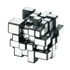 GENERICO - 4x4x4 Cubo Mirror Plateado SengSo Rubik Colección