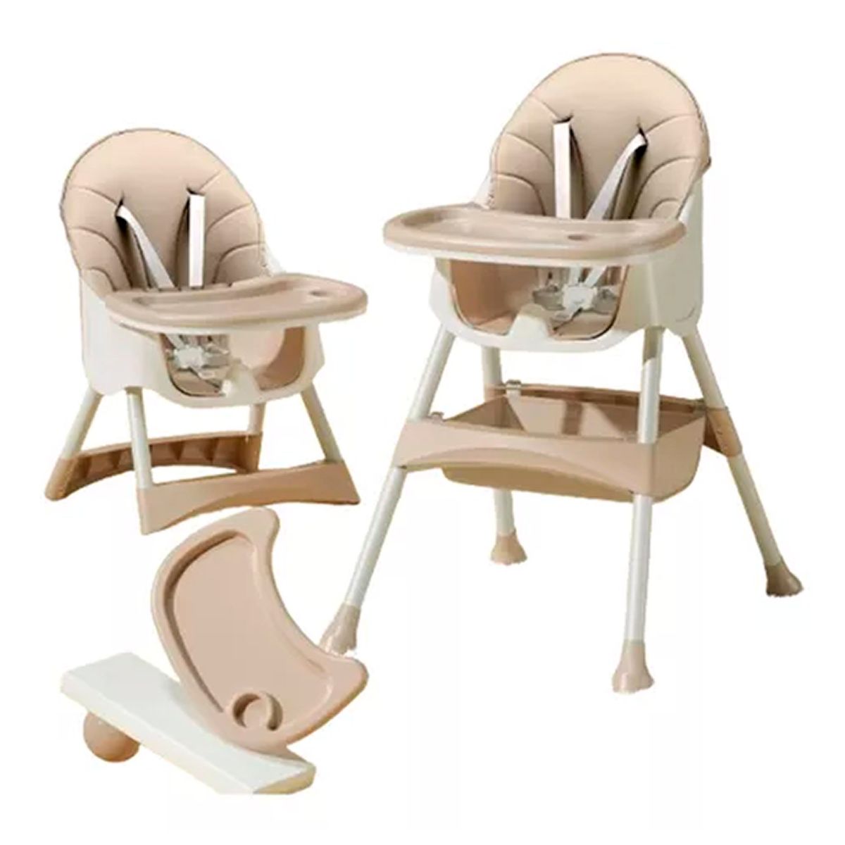ESHOPANGIE - Silla De Comer 2 En1 Voyage Snak Beige