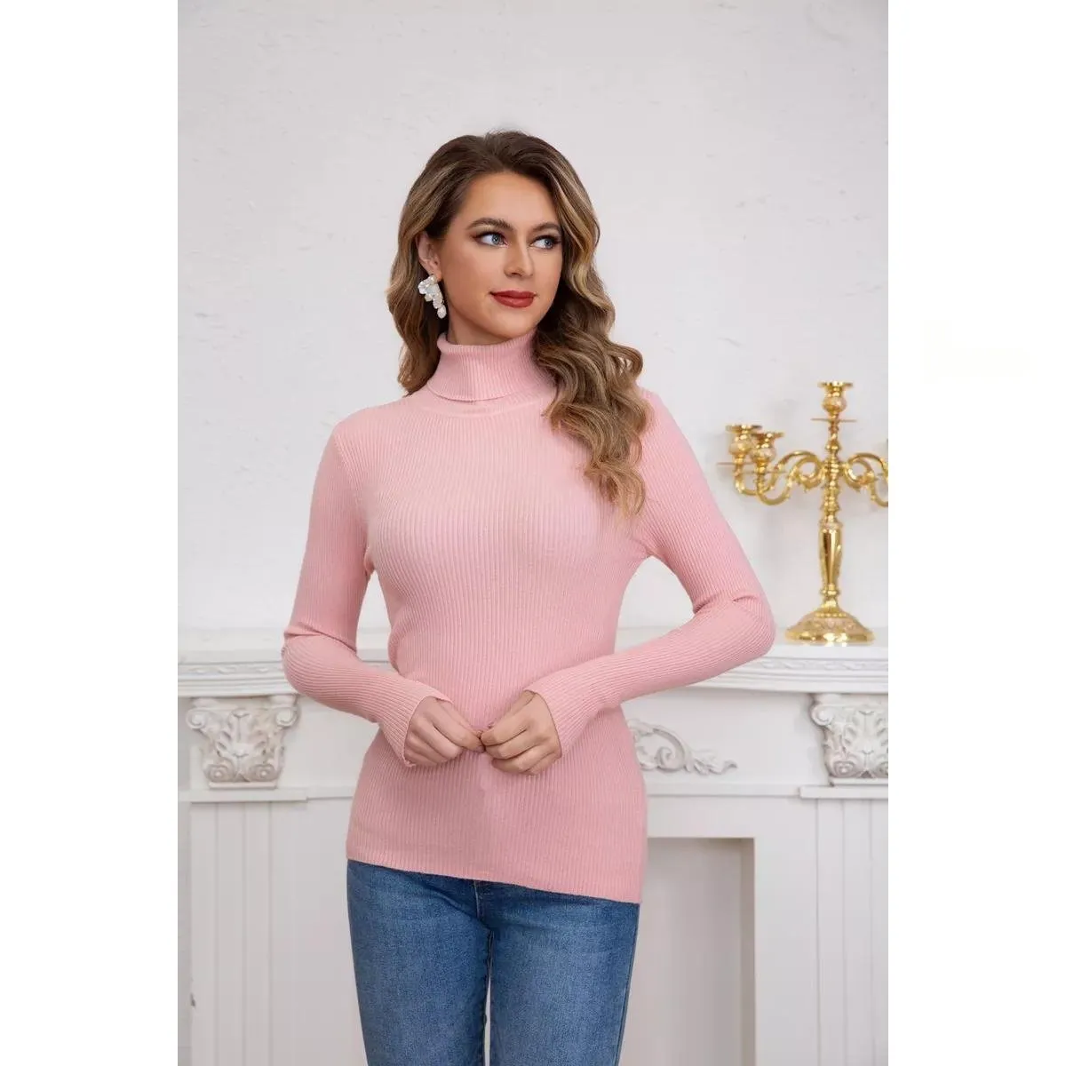 LIKE SHOP - Sweater Mujer Otoño Invierno Beatle Doble. Colores 6005