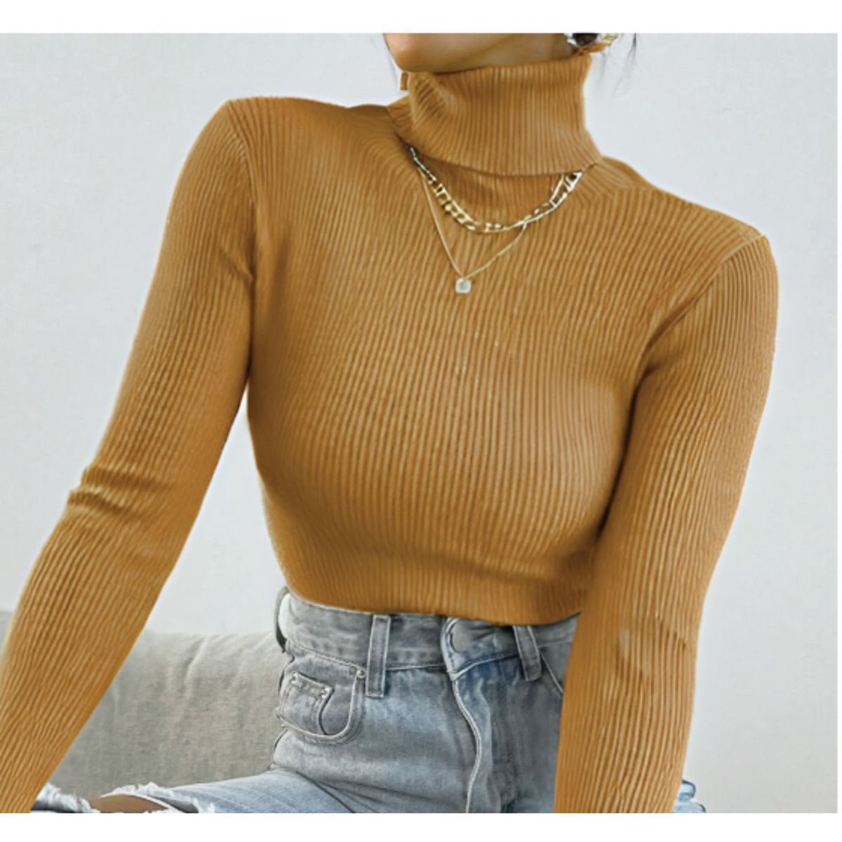 LIKE SHOP - Sweater Mujer Otoño Invierno Beatle Doble. Colores 6005
