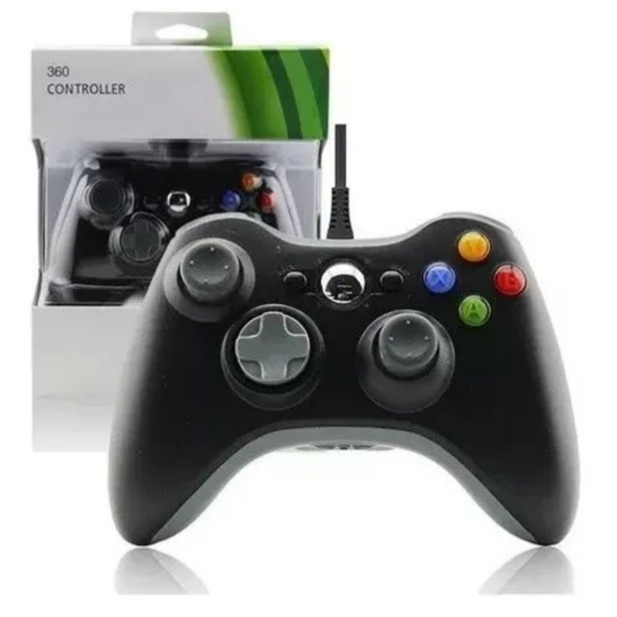 GENERICO - Joystick Xbox 360 Usb Vibración Negro Puntostore juego